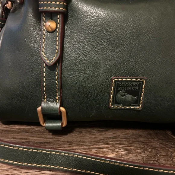 Dooney & Bourke Green Florentine Leather Mini Satchel - Picture 8 of 13